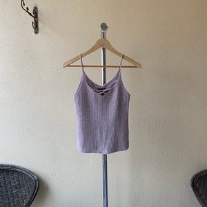American eagle outfitters light purple knit top